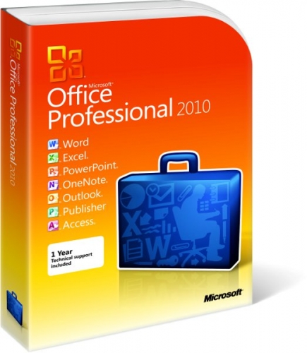 ПО Microsoft Office Pro 2010 Russian PC Attach Key PKC Microcase
