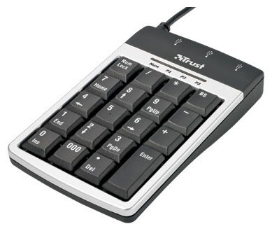 Клавиатура Trust KP-1300p Black-Silver USB