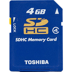 Secure Digital Card 4Gb TOSHIBA SDHC Class4